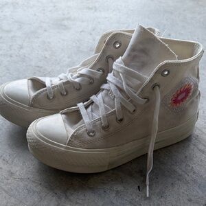 Converse Stylish White High-Top Sneakers